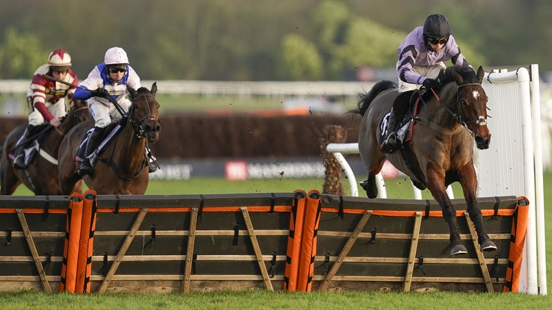 Stage Star clears the final flight at Newbury