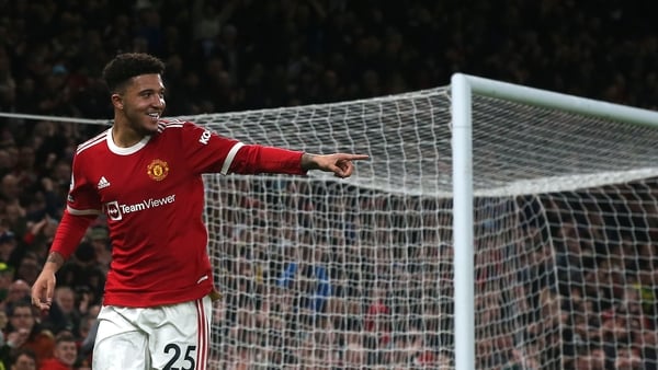 Jadon Sancho's deflected effort put Manchester United into a commanding position against Burnley