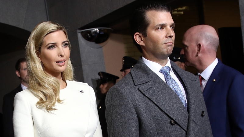 Ivanka Trump pictured with her brother Donald Trump Jr
