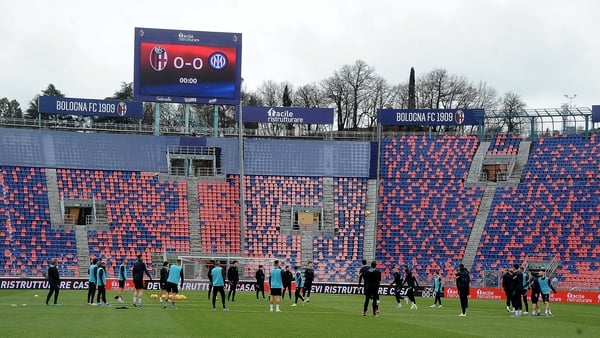 Inter were forced to travel to Bologna even though the home team were absent