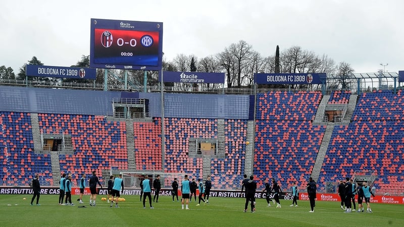 Inter were forced to travel to Bologna even though the home team were absent