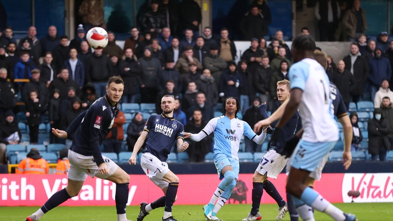 Michael Olise fires in Crystal Palace's equaliser moments after the interval