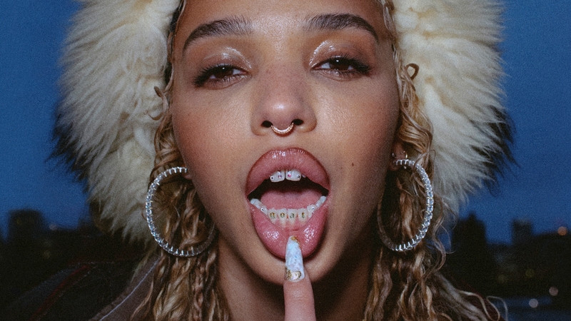 FKA Twigs, pictured on the sleeve of her new mixtape 'Caprisongs'