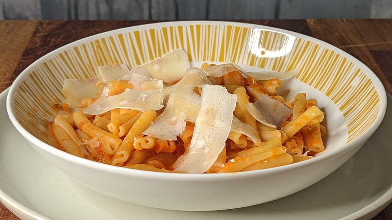 Double the quantity of the sauce and store the excess in the freezer for later use over pizza base or a delicious bolognaise.