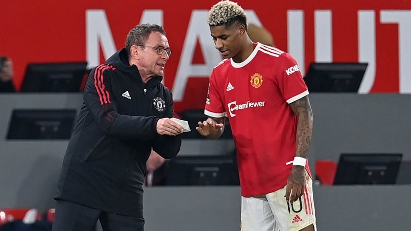 The German coach eventually withdrew Rashford late on at Old Trafford