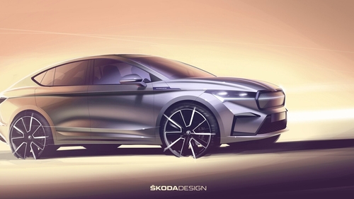 The Skoda coupe is being unveiled at the end of this month.