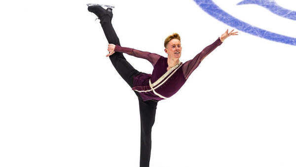 Conor Stakelum performs at the Tondiraba Ice Hall