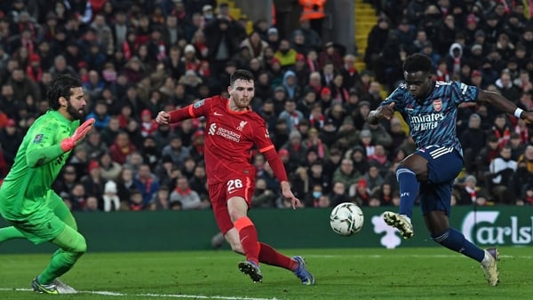 Carabao Cup semi-final: Liverpool 0-0 Arsenal - recap