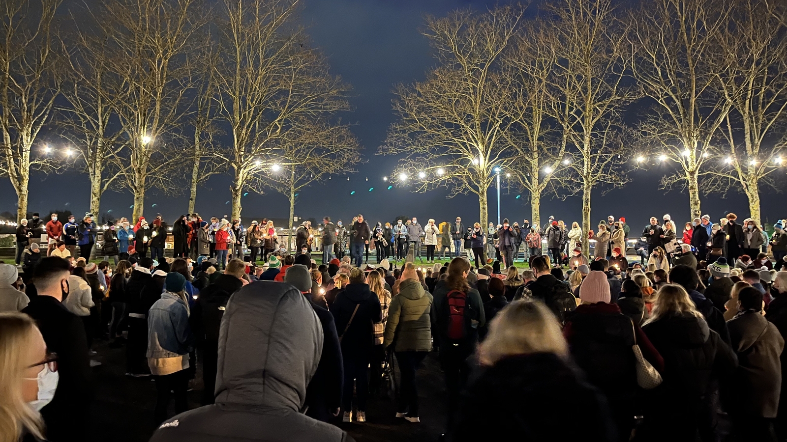 A vigil in Limerick, where Ashling Murphy went to college