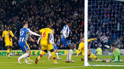 Joachim Andersen (second right) diverted the ball into his own net three minutes from time