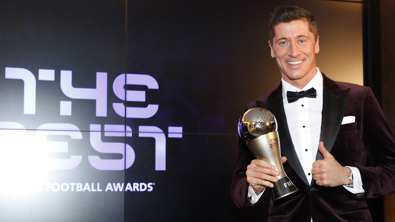 Robert Lewandowski won the award for the second straight year