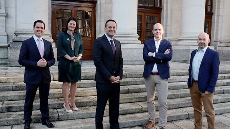 Martin Shanahan, IDA Ireland CEO, Anne-Marie Tierney Le Roux, Department Manager – Technology & Emerging Business, IDA; Tánaiste Leo Varadkar; Cian Collins Country Lead, Advantio and Ciarán McGloin, Non-Executive Director of Advantio