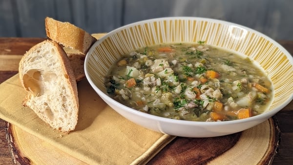 Make homemade chicken stock using a whole chicken and serve the meat back into the broth.