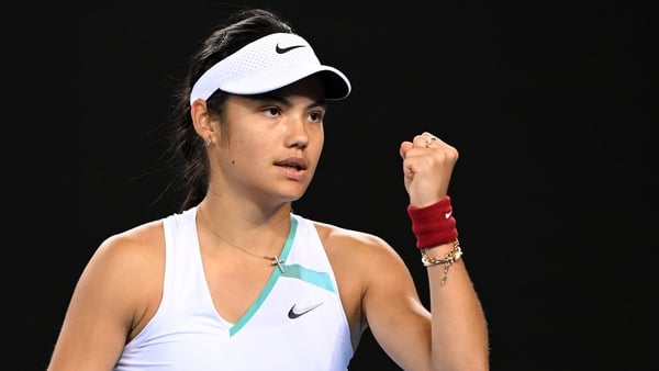 Emma Raducanu progressed in three sets