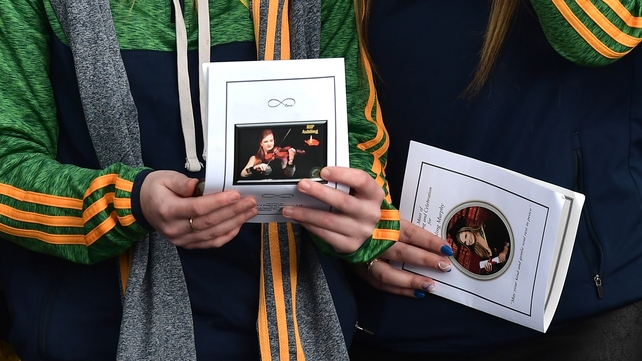 Ashling's many friends from her local GAA club lined the funeral route