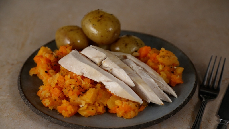 Each serving contains approximately 450 kcal.