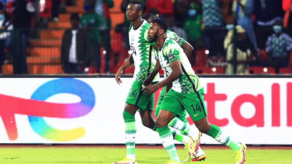 Umar Sadiq (L) and his Nigeria team-mates cantered to top spot in their group