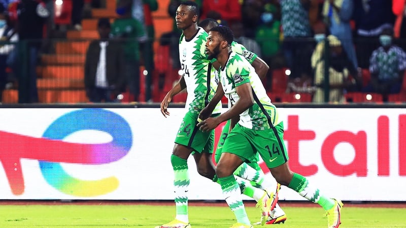 Umar Sadiq (L) and his Nigeria team-mates cantered to top spot in their group