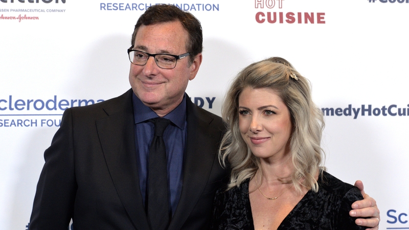 Bob Saget and Kelly Rizzo, pictured in Beverly Hills in April 2019