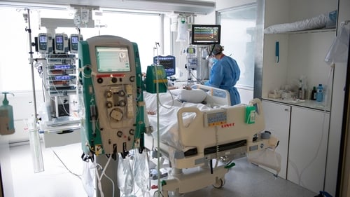 A patient with Covid-19 is cared for in the ICU of the Bellvitge University Hospital in Barcelona
