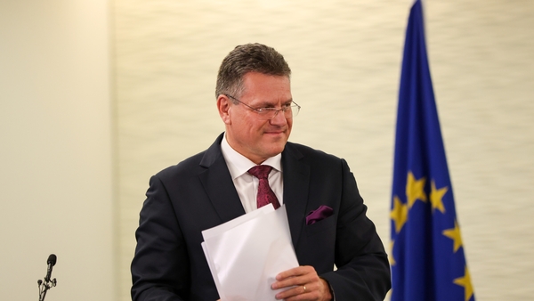 Maroš Šefčovič briefed members of the European Parliament's UK Coordination Group