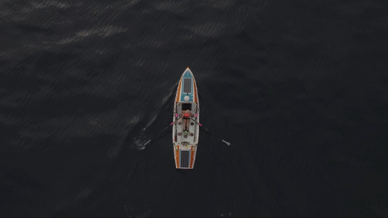 When the weather is favourable Karen Weekes spends hours on end rowing