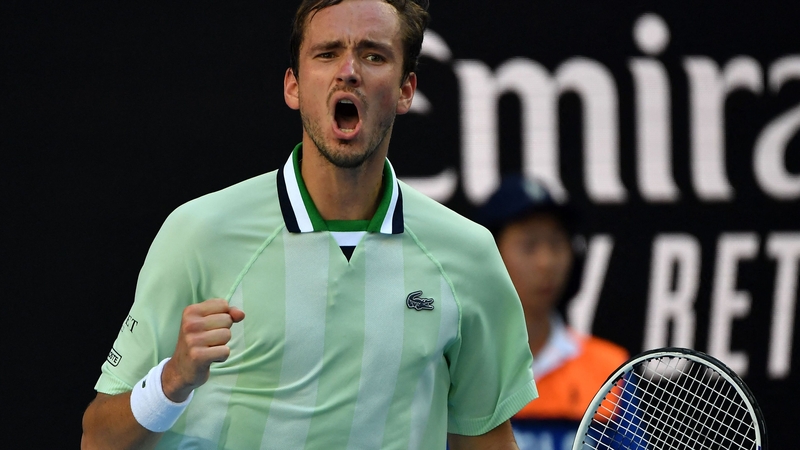 Daniil Medvedev claimed a straight-sets win