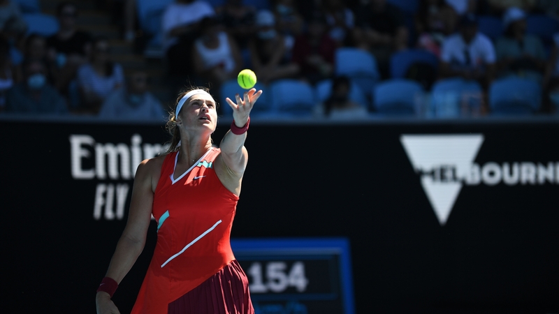 Second seed Aryna Sabalenka came from behind to defeat Marketa Vondrousova