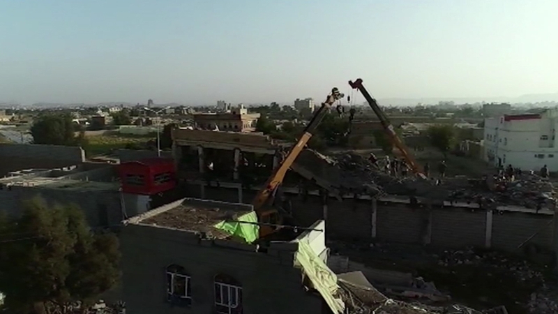 A Reuters witness said several people, including African migrants, died in the attack