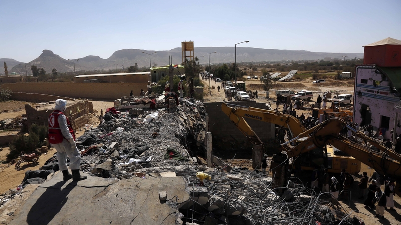 The attack overnight on Friday created horrific scenes, with bombed-out buildings littered with bodies and hospitals overwhelmed