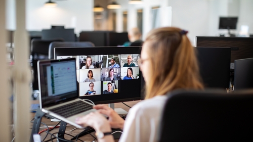 Today's survey from Hays Ireland shows that 45% of employees are working on a hybrid model