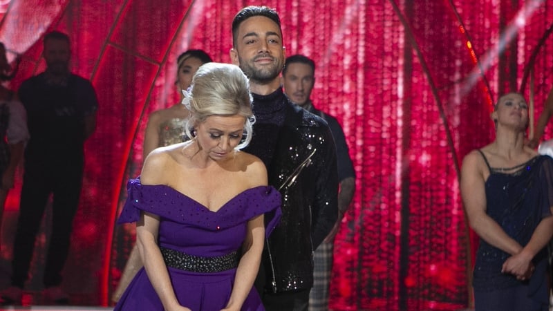 Cathy Kelly and Maurizio Benenato are the first couple to be eliminated from Dancing with the Stars