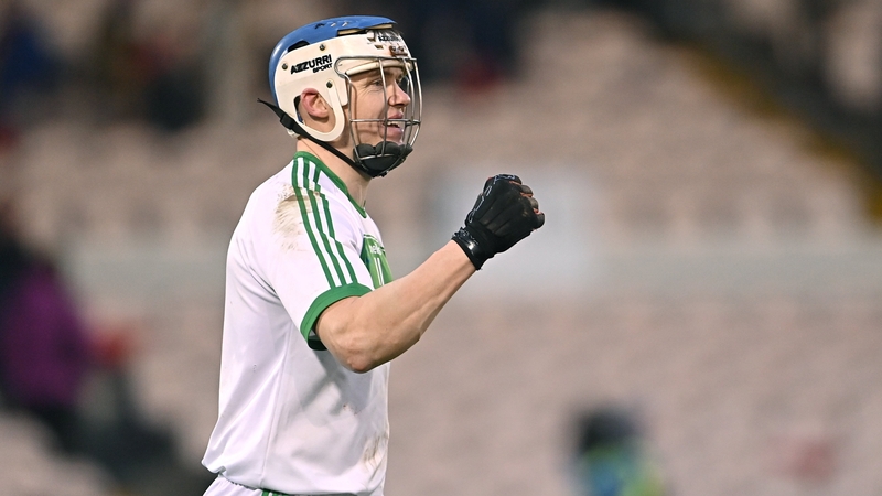 Ballyhale Shamrocks forward TJ Reid celebrates victory over St Thomas' in the All-Ireland club hurling semi-final
