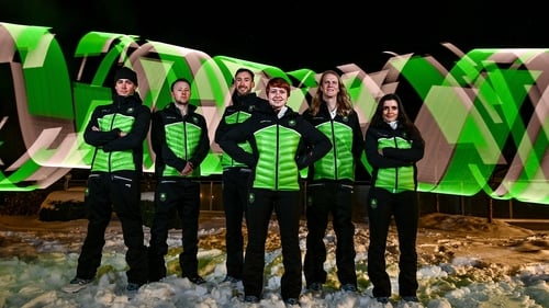 From left, Seamus O'Connor, Jack Gower, Thomas Maloney Westgaard, Elsa Desmond, Brendan 'Bubba' Newby and Tess Arbez