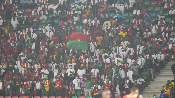 The incident happened outside the Olembe Stadium