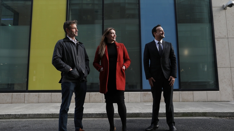 Alex Collmer, CEO Vidmob, Lisa Haskins, Director of Marketing and Operations Vidmob EMEA, Tánaiste and Minister for Enterprise, Trade and Employment, Leo Varadkar