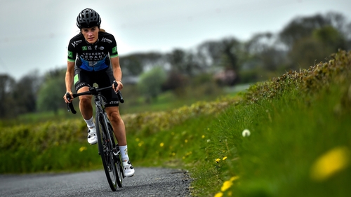 Cotter during a training session at her home in Ruan, Clare in April 2020
