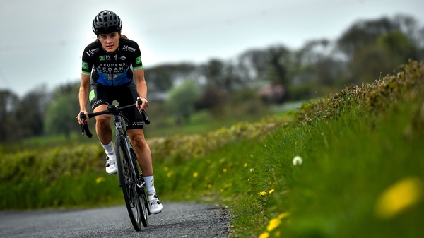 Cotter during a training session at her home in Ruan, Clare in April 2020