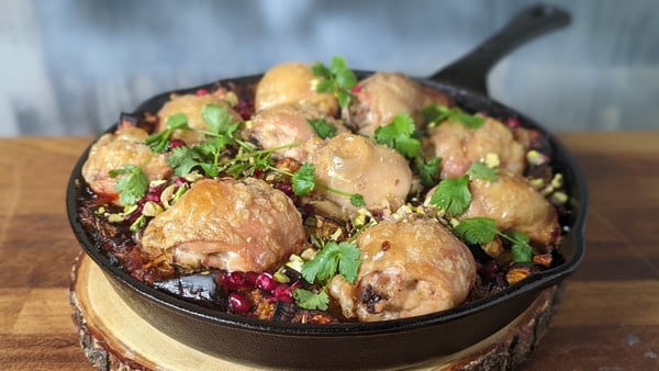 A delicious dish, make sure you sprinkle the skin of the chicken with sea salt flakes to help crisp it up!