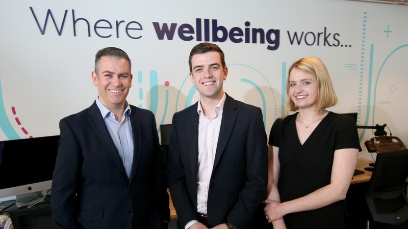 Spectrum.Life co-founder Stuart McGoldrick, Stephen Costello CEO and co-founder and Dr Sarah O'Neill, the company's Chief Clinical Officer and co-founder