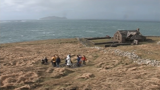Doing the rounds in Dún Chaoin on the feast of Saint Gobnait, 2007.