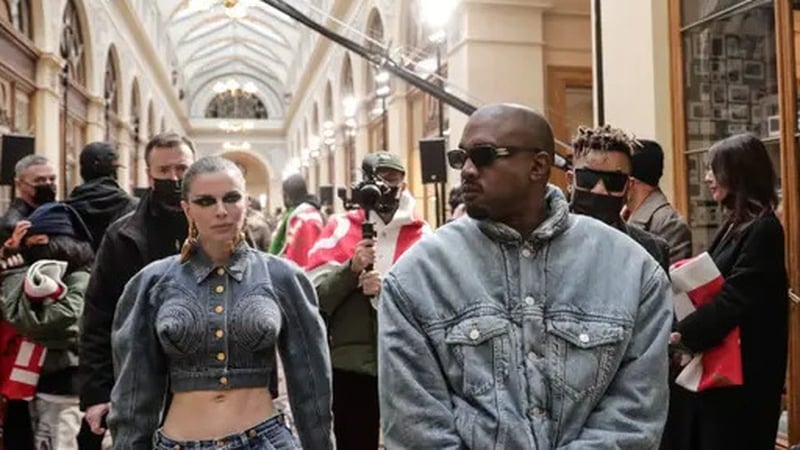 Julia Fox and Kanye West
