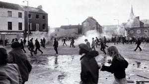 Protesters assembled in the Creggan estate, with the destination the city's Guildhall.
With the British Army having erected barricades blocking the way to the Guildhall, some rioting ensued with demonstrators running from tear gas