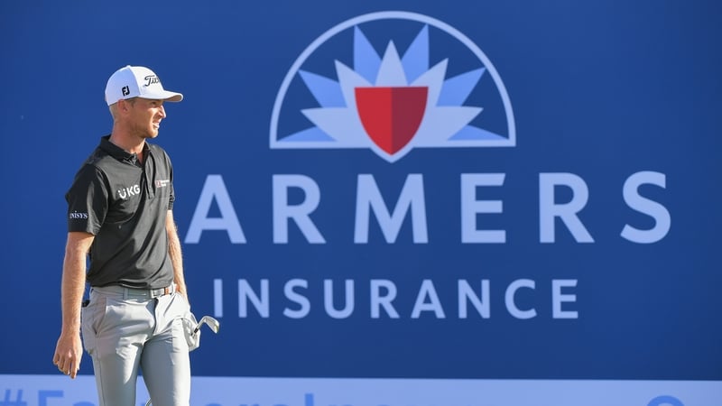 Will Zalatoris watches his shot on the 16th tee box