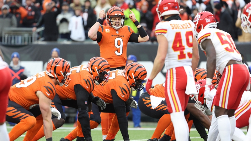 It might get loud - Joe Burrow and the Cincinnati Bengals offence having been training with piped noise ahead of their trip to what will be a raucous Arrowhead Stadium