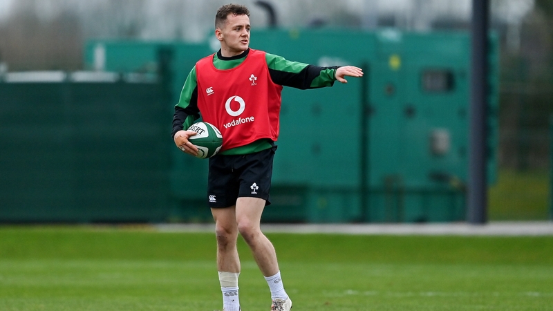 Michael Lowry during an Ireland training session last week