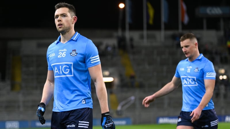 Dublin's Dean Rock and Ciarán Kilkenny after the loss to Armagh