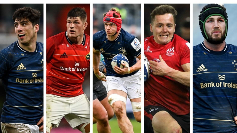 (L to R): Jimmy O'Brien, Jack O'Donoghue, Josh van der Flier, Michael Lowry ad Caelan Doris.