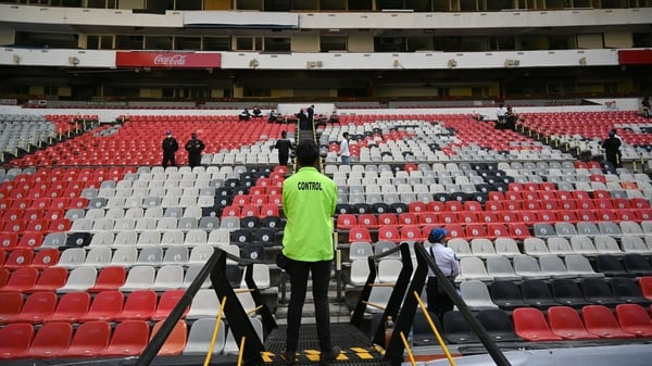 Fans were suspended from the stadium for shouting homophobic slogans at the Azteca Stadium in Mexico City, on 30 January