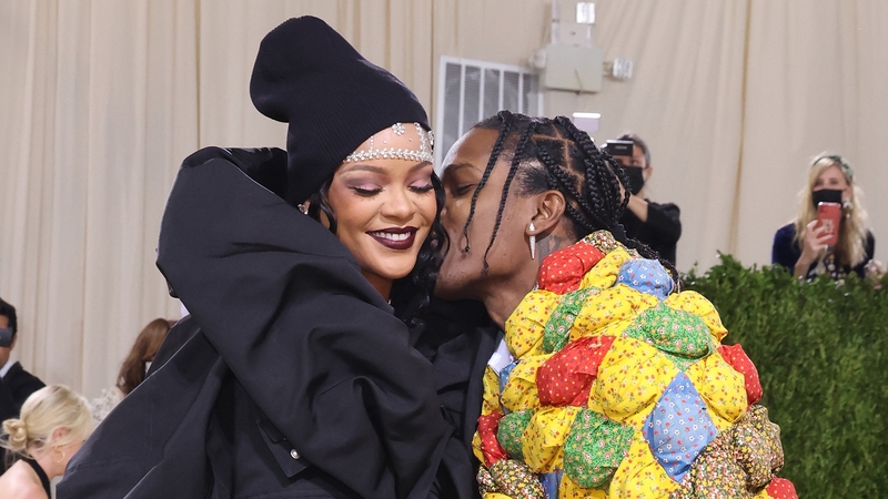 Rihanna and ASAP Rocky at the Met Ball in New York in September